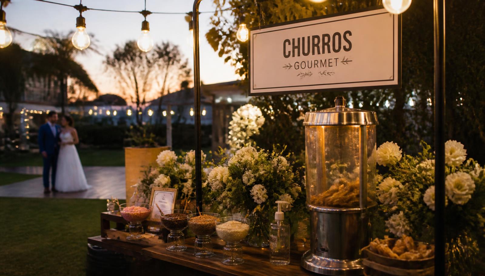 Como escolher uma estação de churros para casamento